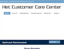 Tablet Screenshot of customercarecenter.nl